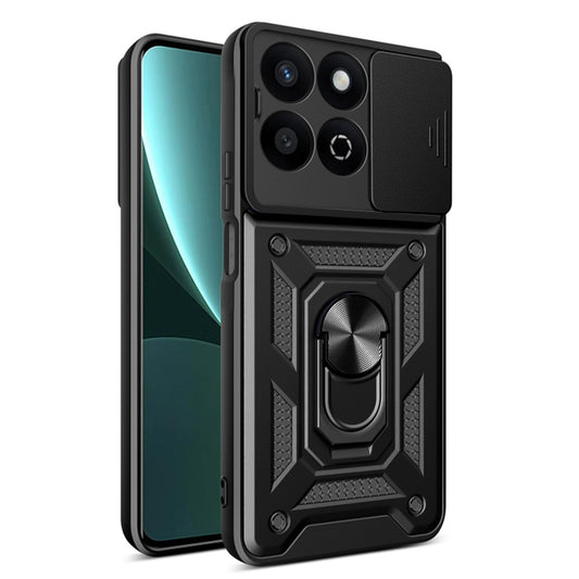 Fodral för Honor X7c / 200 Smart, Techsuit, CamShield, Svart