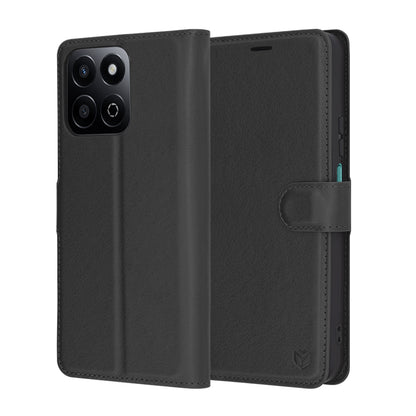 Fodral för Honor X7c / 200 Smart, Techsuit, Leather Folio, Svart