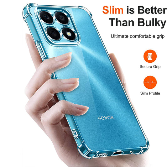 Fodral för Honor X8a, Techsuit, Stötsäker Klar, Transparent