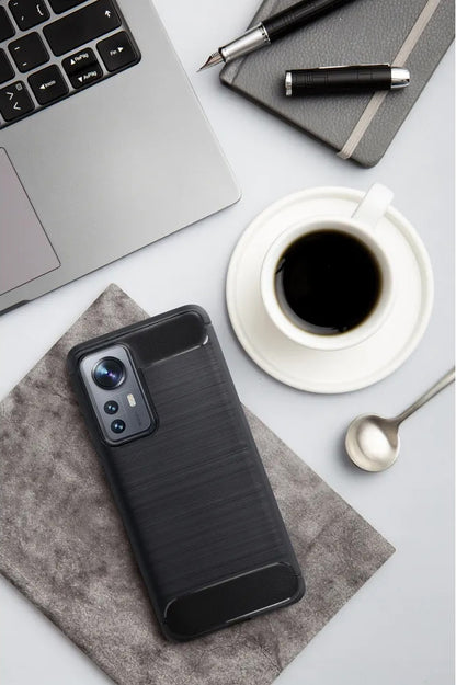 Fodral för Honor X8c, OEM, Kolfiber, Svart