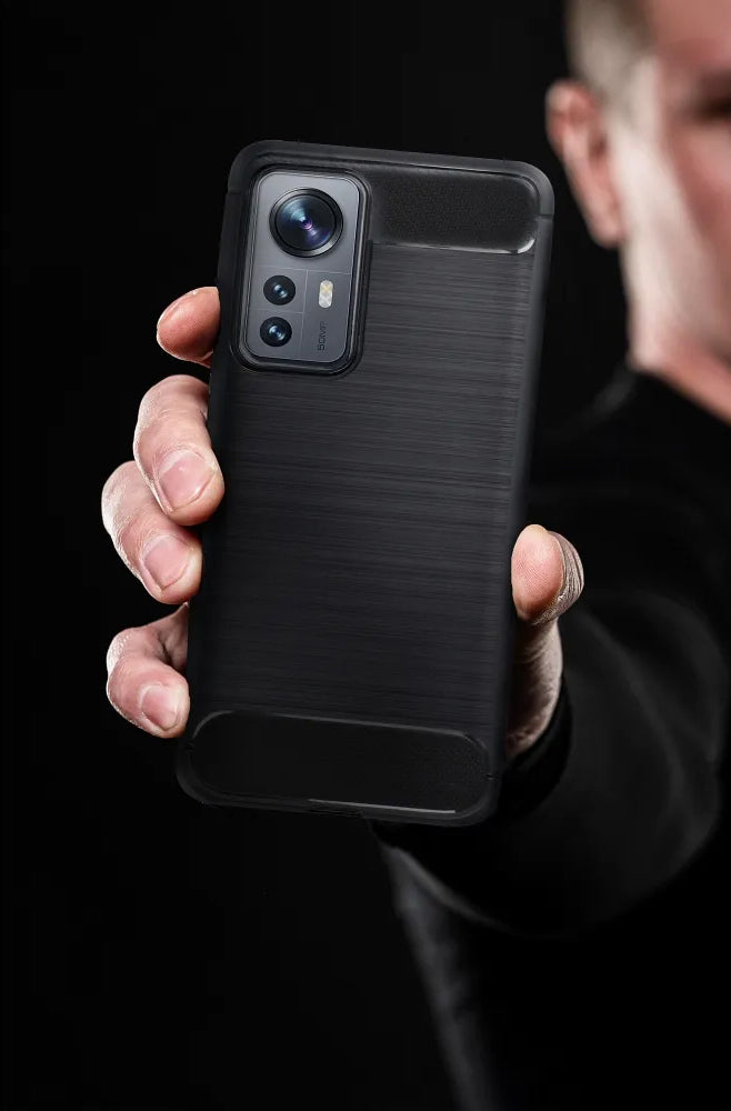 Fodral för Honor X8c, OEM, Kolfiber, Svart
