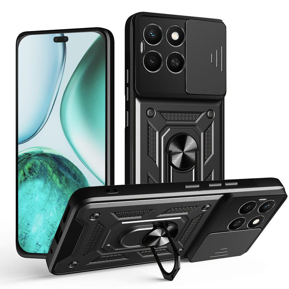 Fodral för Honor X8c, Techsuit, CamShield, Svart