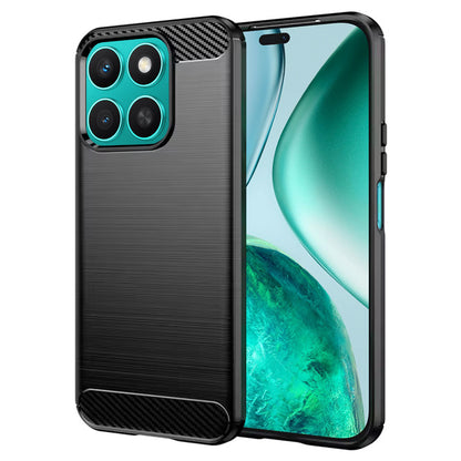 Fodral för Honor X8c, Techsuit, Kolfiber, Svart