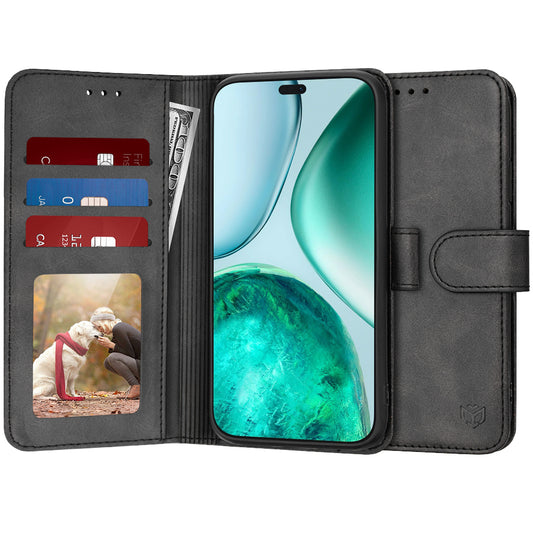 Fodral för Honor X8c, Techsuit, Diary Book, Svart