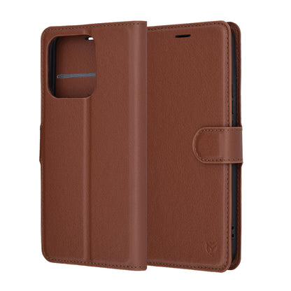 Fodral för Honor X8c, Techsuit, Leather Folio, Brun