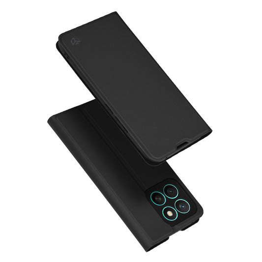 Fodral för Honor X8c, Techsuit, Magskin Book, Svart