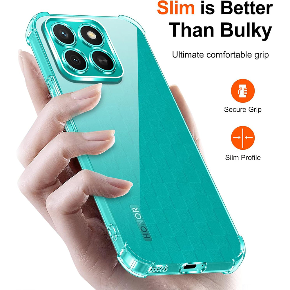 Fodral för Honor X8c, Techsuit, Stötsäker Klar, Transparent