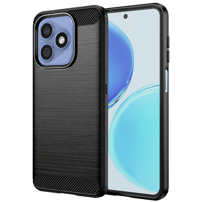 Fodral för Honor X8d, Techsuit, Kolfiber, Svart