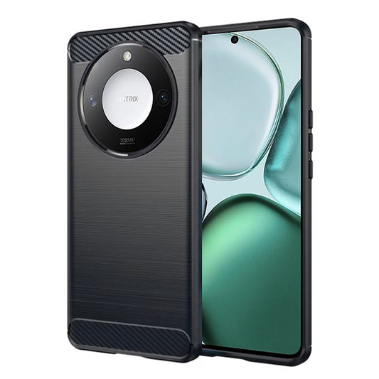 Fodral för Honor X9c Smart, Techsuit, Kolfiber, Svart