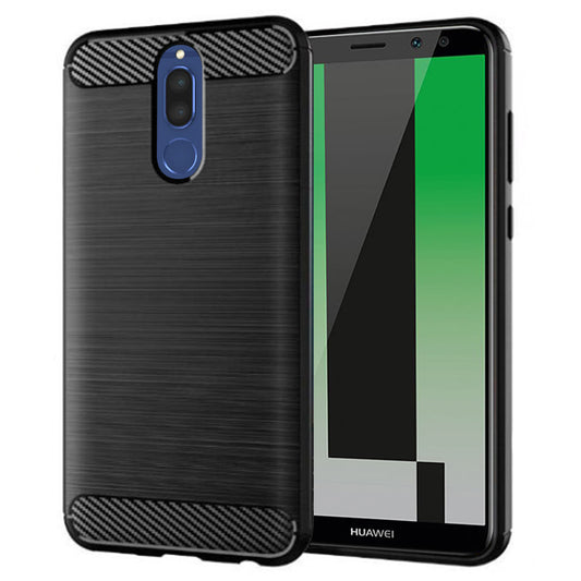 Fodral för Huawei Mate 10 Lite, Techsuit, Kolfiber, Svart