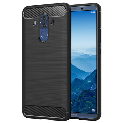 Fodral för Huawei Mate 10 Pro, Techsuit, Kolfiber, Svart