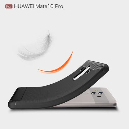 Fodral för Huawei Mate 10 Pro, Techsuit, Kolfiber, Svart