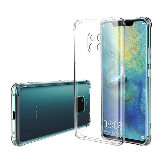 Fodral för Huawei Mate 20 Pro, Techsuit, Stötsäker Klar, Transparent