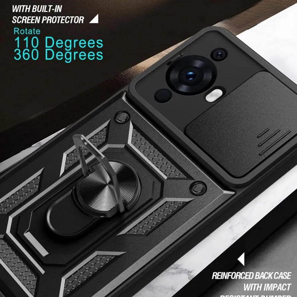 Fodral för Huawei nova 12s / nova 11, Techsuit, CamShield, Grön