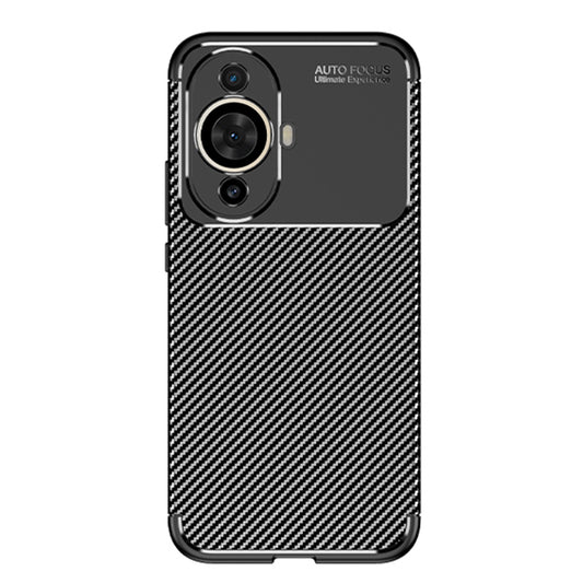 Fodral för Huawei nova 12s / nova 11, Techsuit, kolfiber, svart