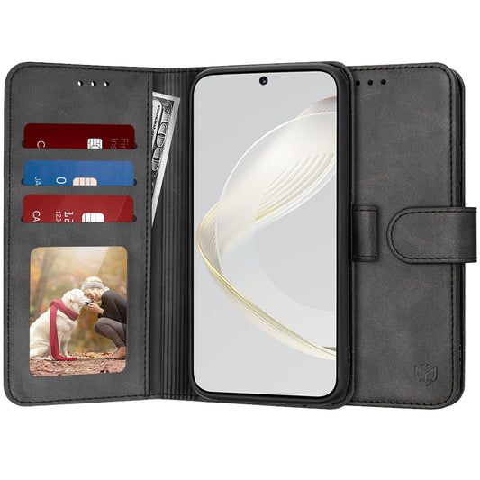 Fodral för Huawei nova 12s / nova 11, Techsuit, Diary Book, Svart