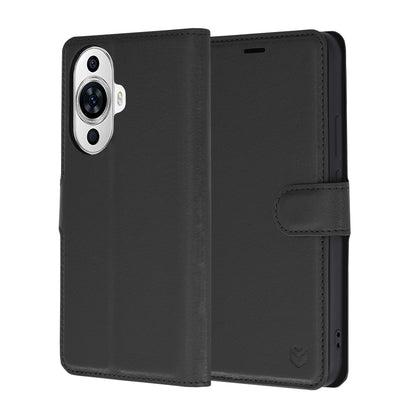 Fodral för Huawei nova 12s / nova 11, Techsuit, Leather Folio, Svart