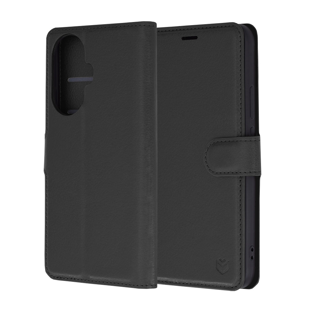 Fodral för Huawei nova 12s / nova 11, Techsuit, Leather Folio, Svart