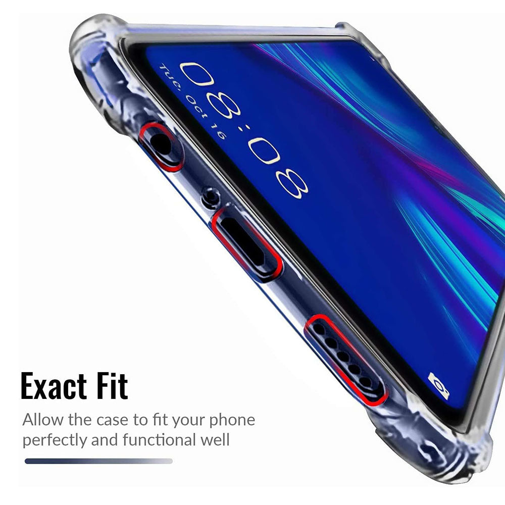 Fodral för Huawei P Smart (2019), Techsuit, Stötsäker Klar, Transparent