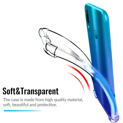 Fodral för Huawei P Smart (2019), Techsuit, Stötsäker Klar, Transparent