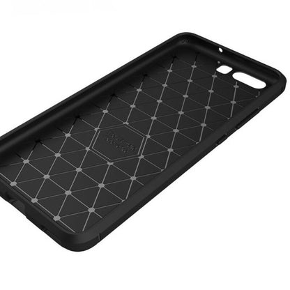 Fodral för Huawei P10 Plus, Techsuit, Kolfiber, Svart