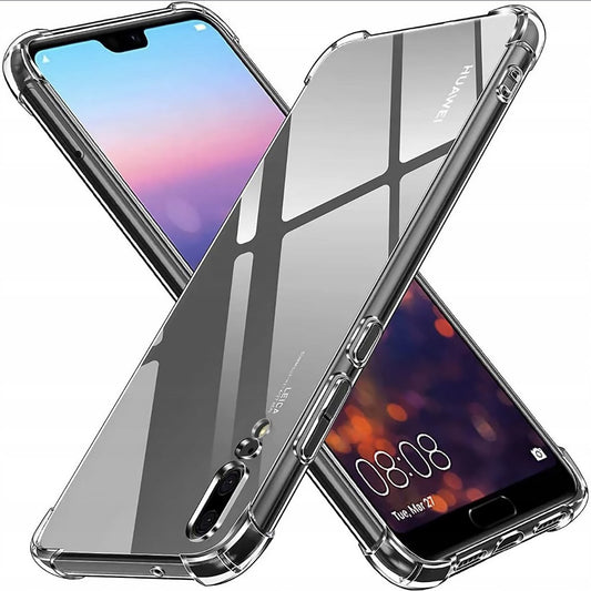 Fodral för Huawei P20, Techsuit, Stötsäker Klar, Transparent