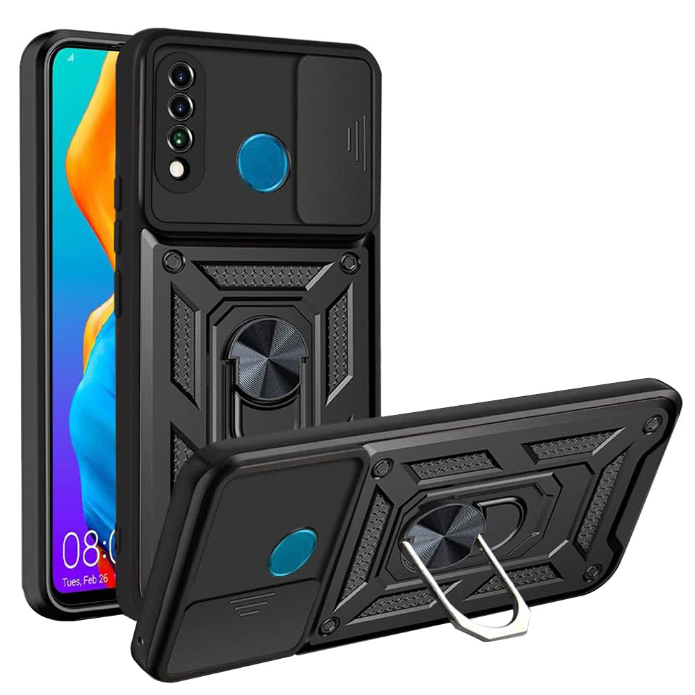 Fodral för Huawei P30 lite New Edition / P30 lite, Techsuit, CamShield, Svart