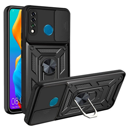 Fodral för Huawei P30 lite New Edition / P30 lite, Techsuit, CamShield, Svart