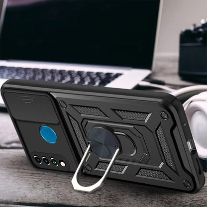 Fodral för Huawei P30 lite New Edition / P30 lite, Techsuit, CamShield, Svart