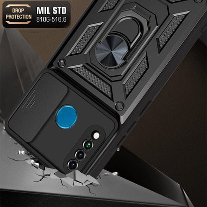 Fodral för Huawei P30 lite New Edition / P30 lite, Techsuit, CamShield, Svart