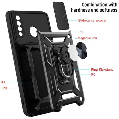 Fodral för Huawei P30 lite New Edition / P30 lite, Techsuit, CamShield, Svart