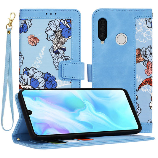Fodral för Huawei P30 lite New Edition / P30 lite, Techsuit, FlipCraft, Blå