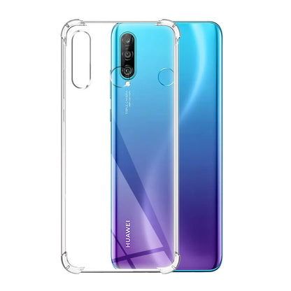 Fodral för Huawei P30 lite New Edition / P30 lite, Techsuit, stöttåligt klart, transparent