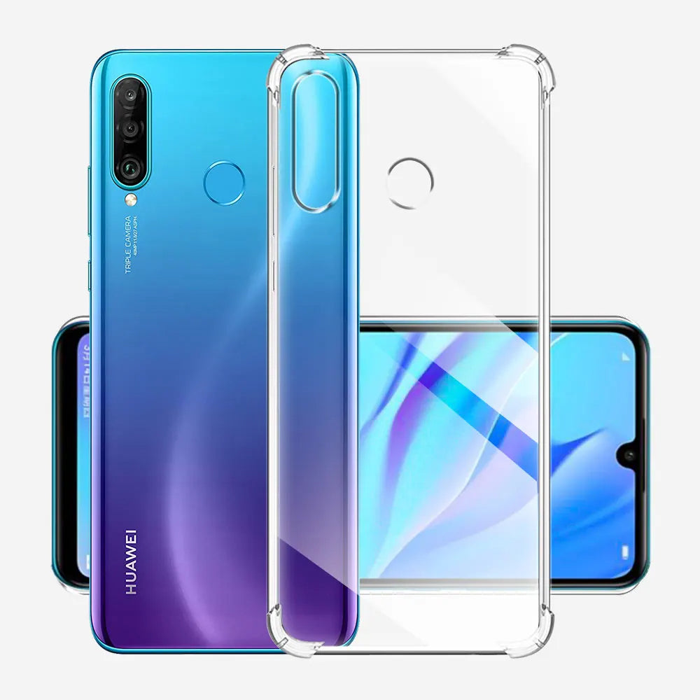 Fodral för Huawei P30 lite New Edition / P30 lite, Techsuit, stöttåligt klart, transparent
