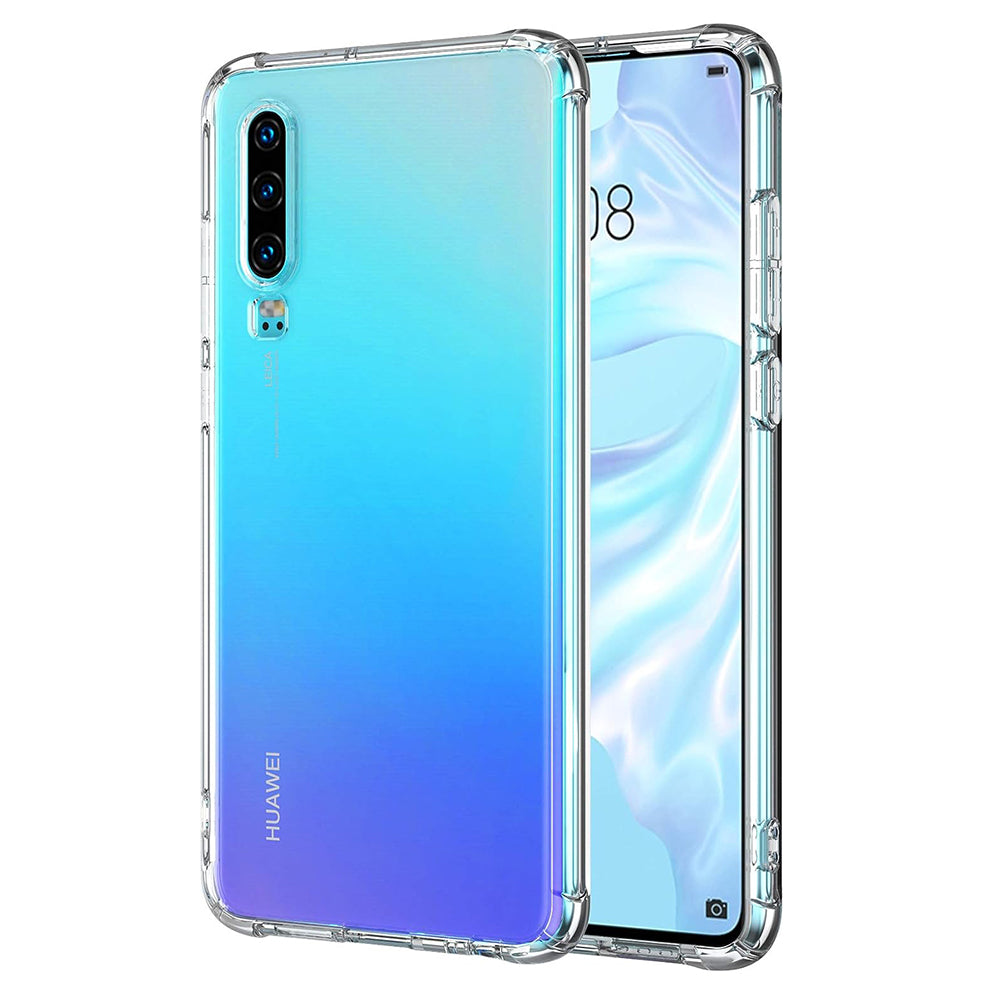 Fodral för Huawei P30, Techsuit, Stötsäker Klar, Transparent