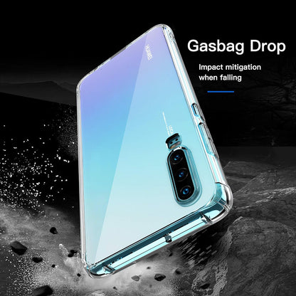 Fodral för Huawei P30, Techsuit, Stötsäker Klar, Transparent