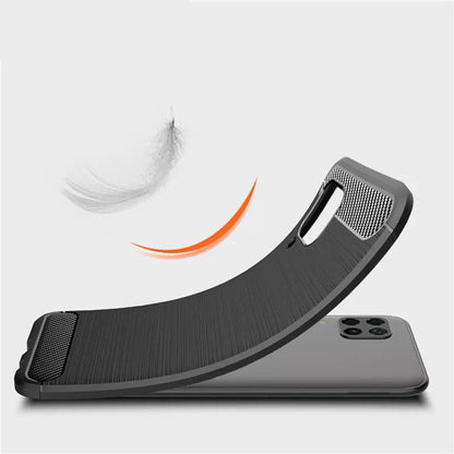 Fodral för Huawei P40 lite 4G, Techsuit, Kolfiber, Svart