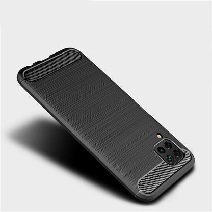 Fodral för Huawei P40 lite 4G, Techsuit, Kolfiber, Svart
