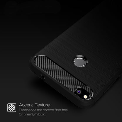 Fodral för Huawei P9 Lite (2017) / P8 Lite (2017), Techsuit, Kolfiber, Svart