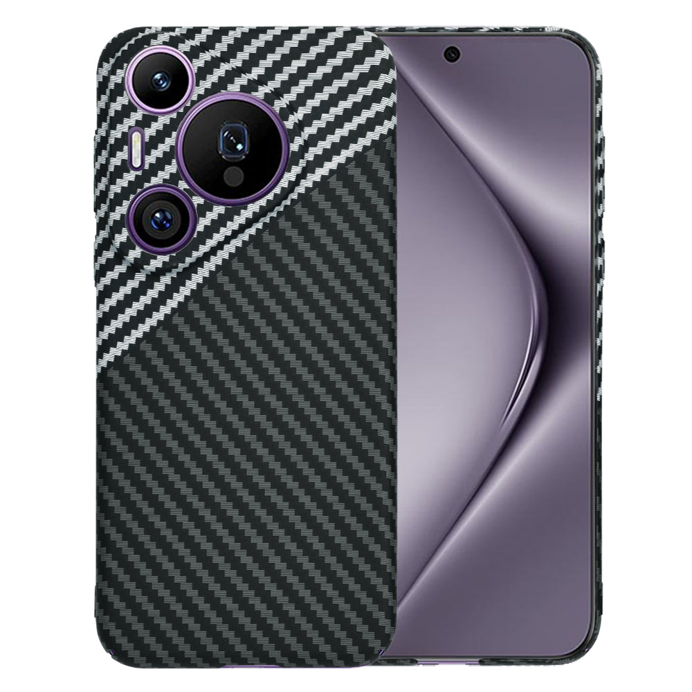 Fodral för Huawei Pura 70 Pro, Techsuit, Carbonite FiberShell, Svart Grå