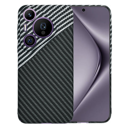 Fodral för Huawei Pura 70 Pro, Techsuit, Carbonite FiberShell, Svart Grå