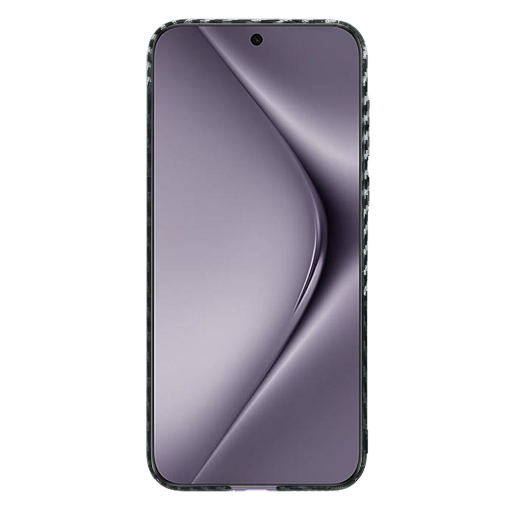 Fodral för Huawei Pura 70 Pro, Techsuit, Carbonite FiberShell, Svart Grå