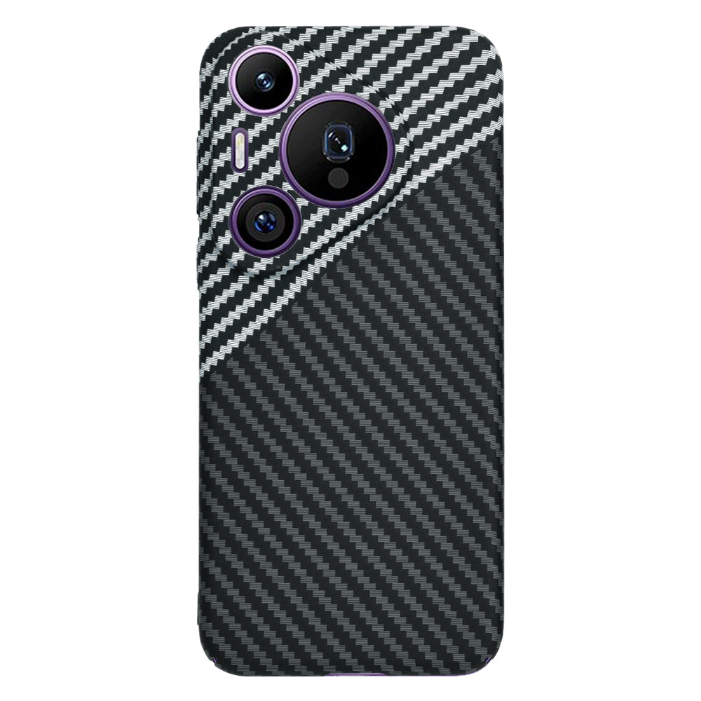 Fodral för Huawei Pura 70 Pro, Techsuit, Carbonite FiberShell, Svart Grå