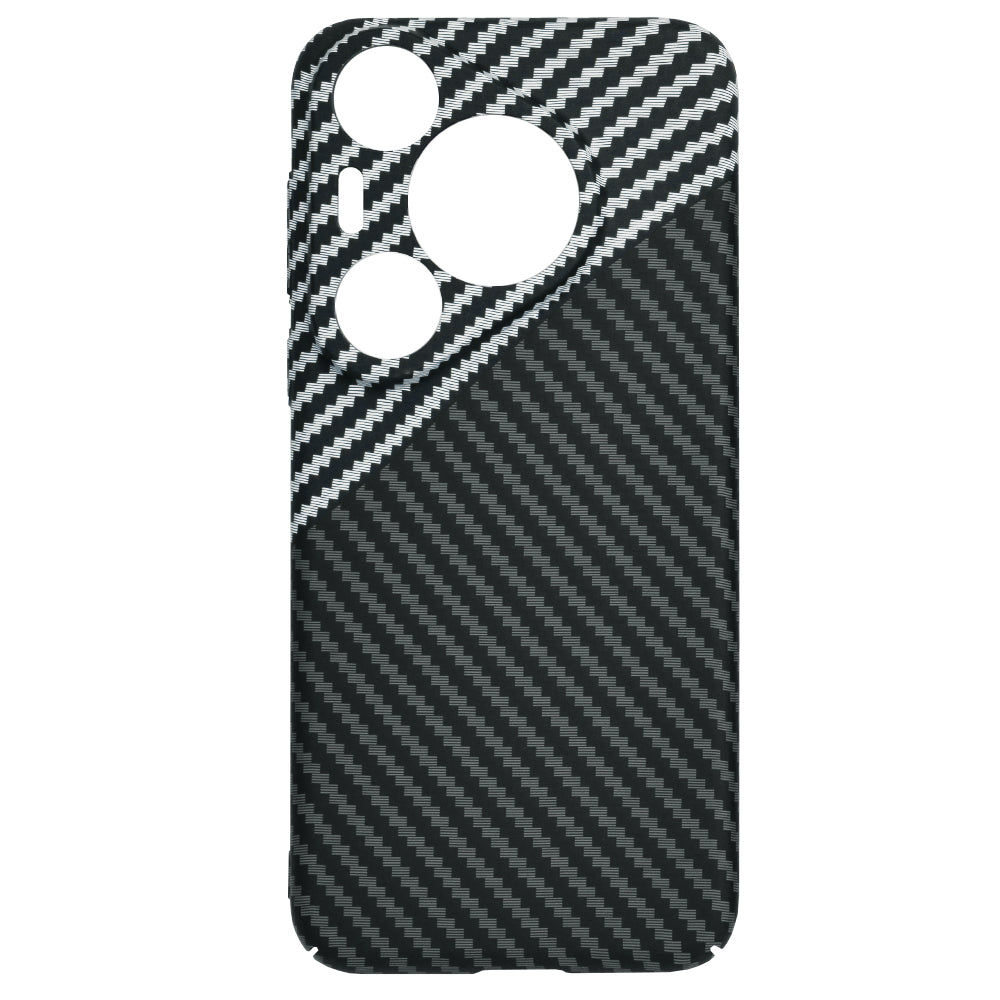 Fodral för Huawei Pura 70 Pro, Techsuit, Carbonite FiberShell, Svart Grå