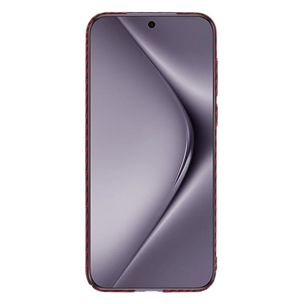 Fodral för Huawei Pura 70 Pro, Techsuit, Carbonite FiberShell, Röd