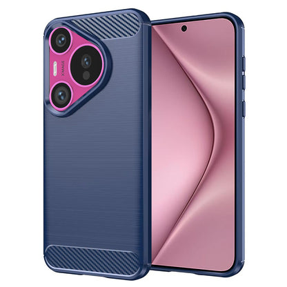 Fodral för Huawei Pura 70, Techsuit, Kolfiber, Blå
