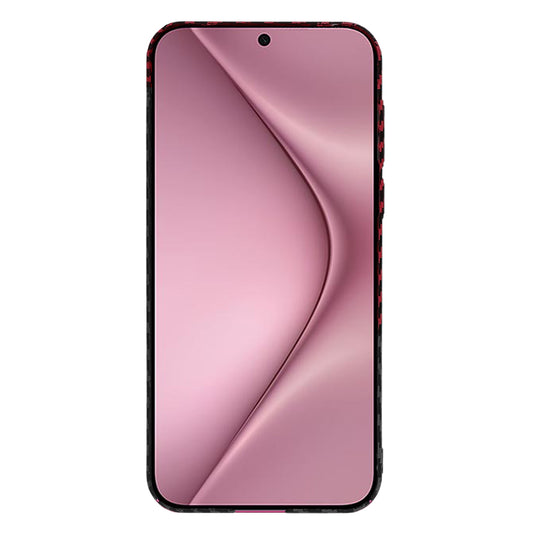 Fodral för Huawei Pura 70, Techsuit, Carbonite FiberShell, Svart Röd
