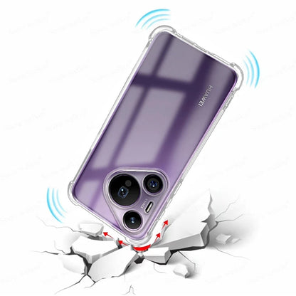 Fodral för Huawei Pura 70, Techsuit, Stötsäker Klar, Transparent