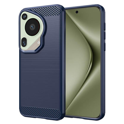 Fodral för Huawei Pura 70 Ultra, Techsuit, Kolfiber, Blå