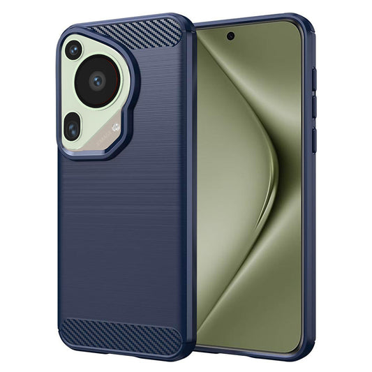 Fodral för Huawei Pura 70 Ultra, Techsuit, Kolfiber, Blå
